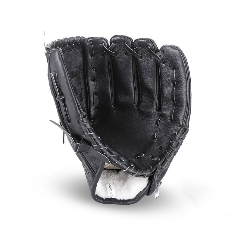 Black Outdoor Baseball Glove Softball Practice 11.5 Inch Kids Left Hand Kids/ Teens