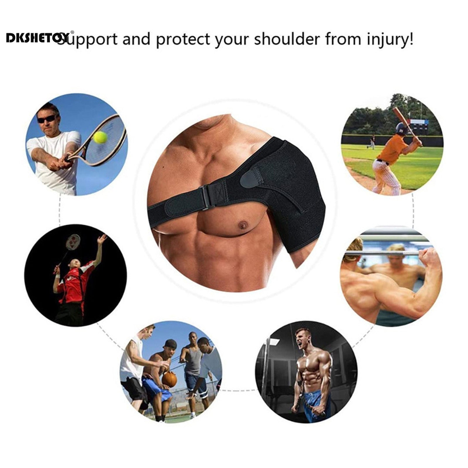 FitFints Adjustable Shoulder Support Brace