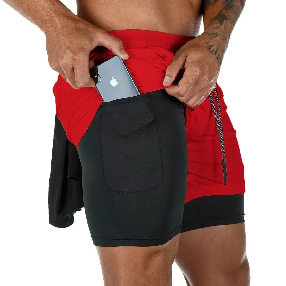 Red Anime Berserk Sports Shorts | Stylish and Comfortable Activewear FitFints