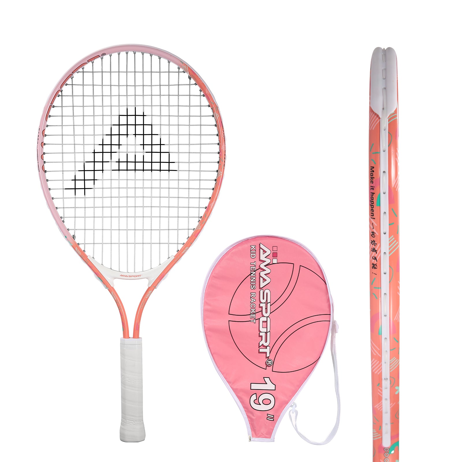 Kids Tennis Racket Set with Ball and Carry Bag for Youth Training