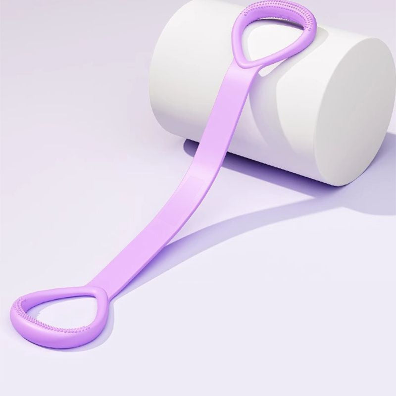 Purple Fitness Resistance Band With Handles, Resistance Band