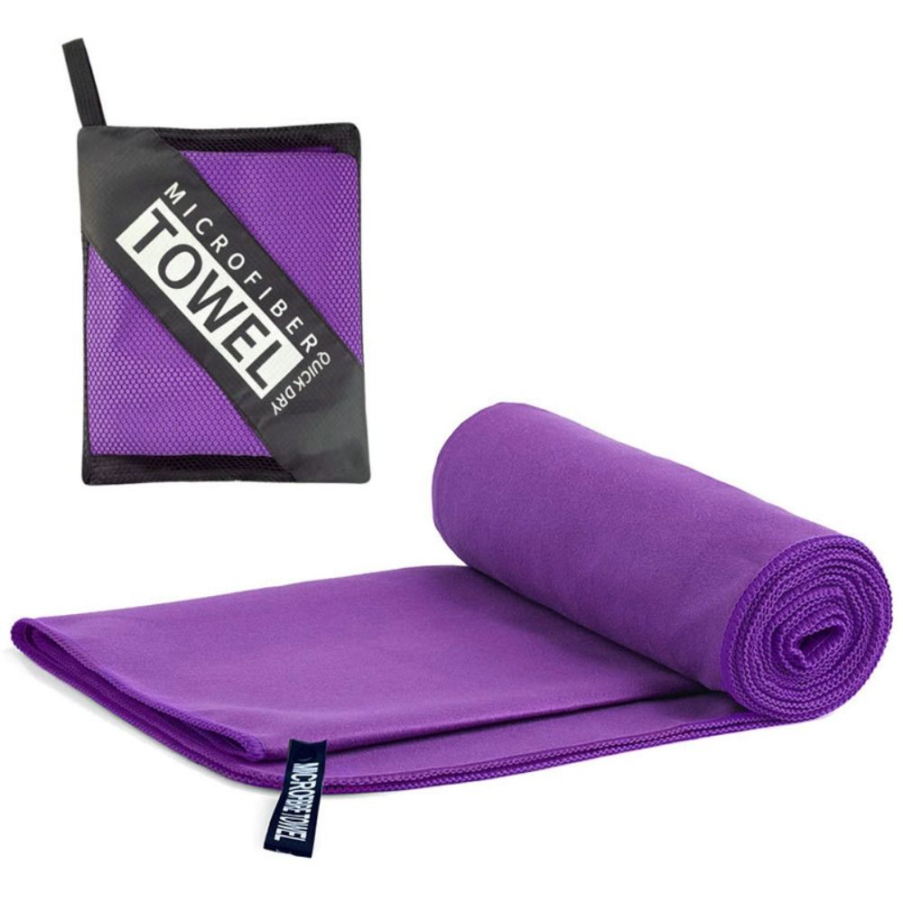 Fit-Flip Quick-Dry Purple Microfiber Sports Towel – Soft, Lightweight & Absorbent