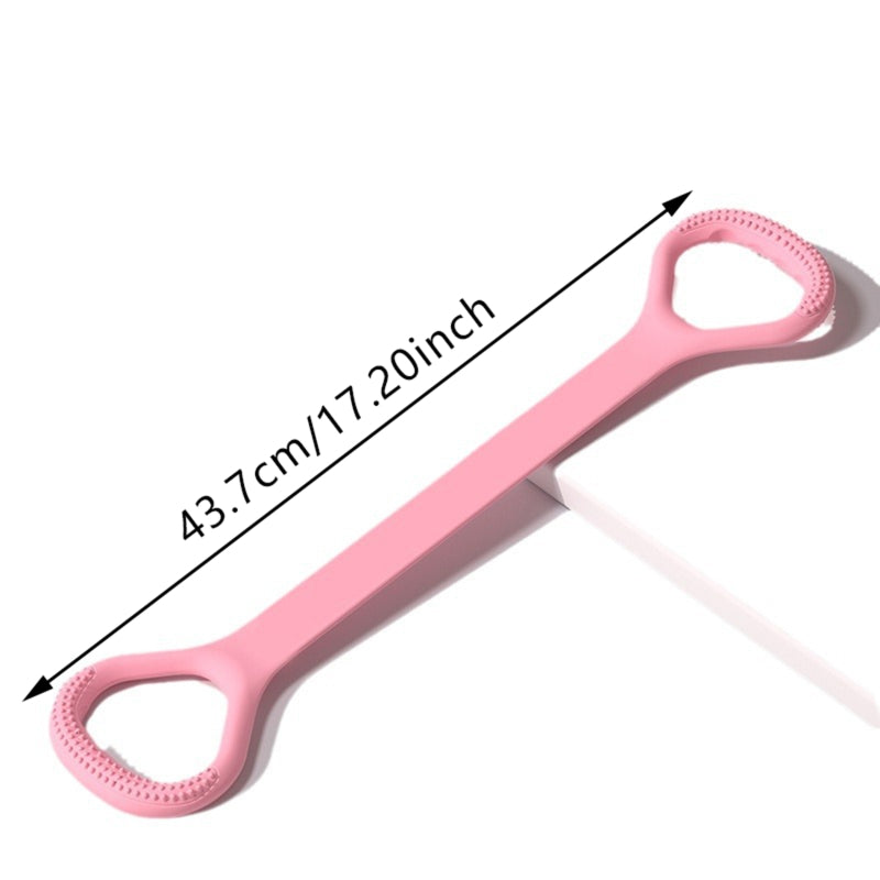 Pink Fitness Resistance Band With Handles, Resistance Band