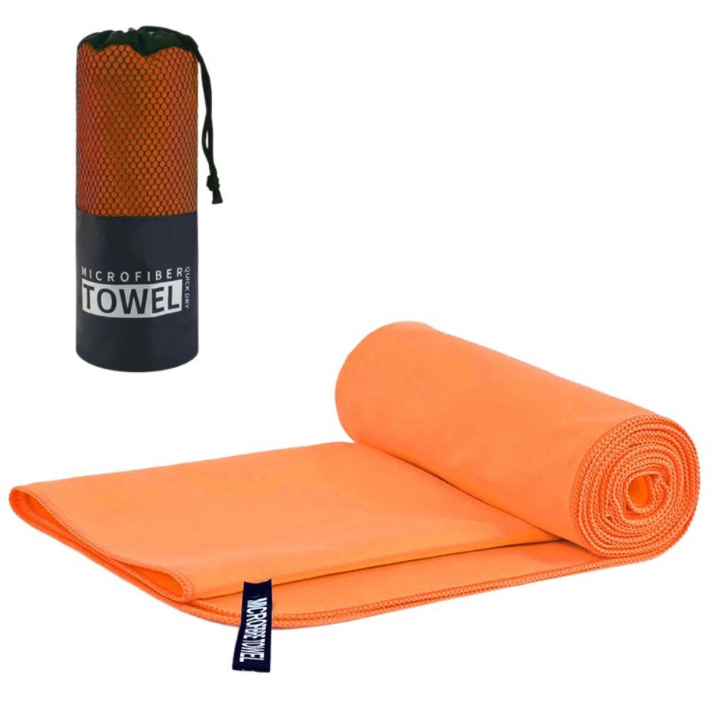 Fit-Flip Quick-Dry Orange Microfiber Sports Towel – Soft, Lightweight & Absorbent