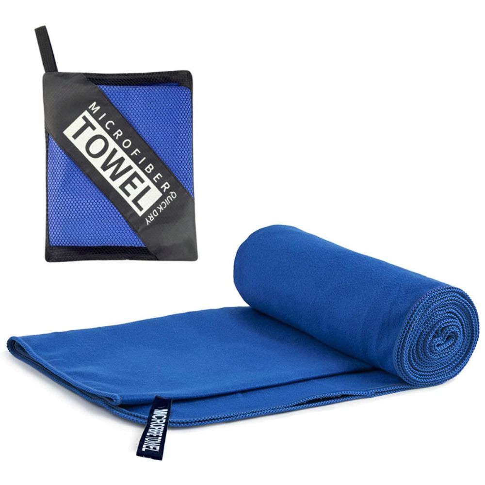 Fit-Flip Quick-Dry Navy Blue Microfiber Sports Towel – Soft, Lightweight & Absorbent