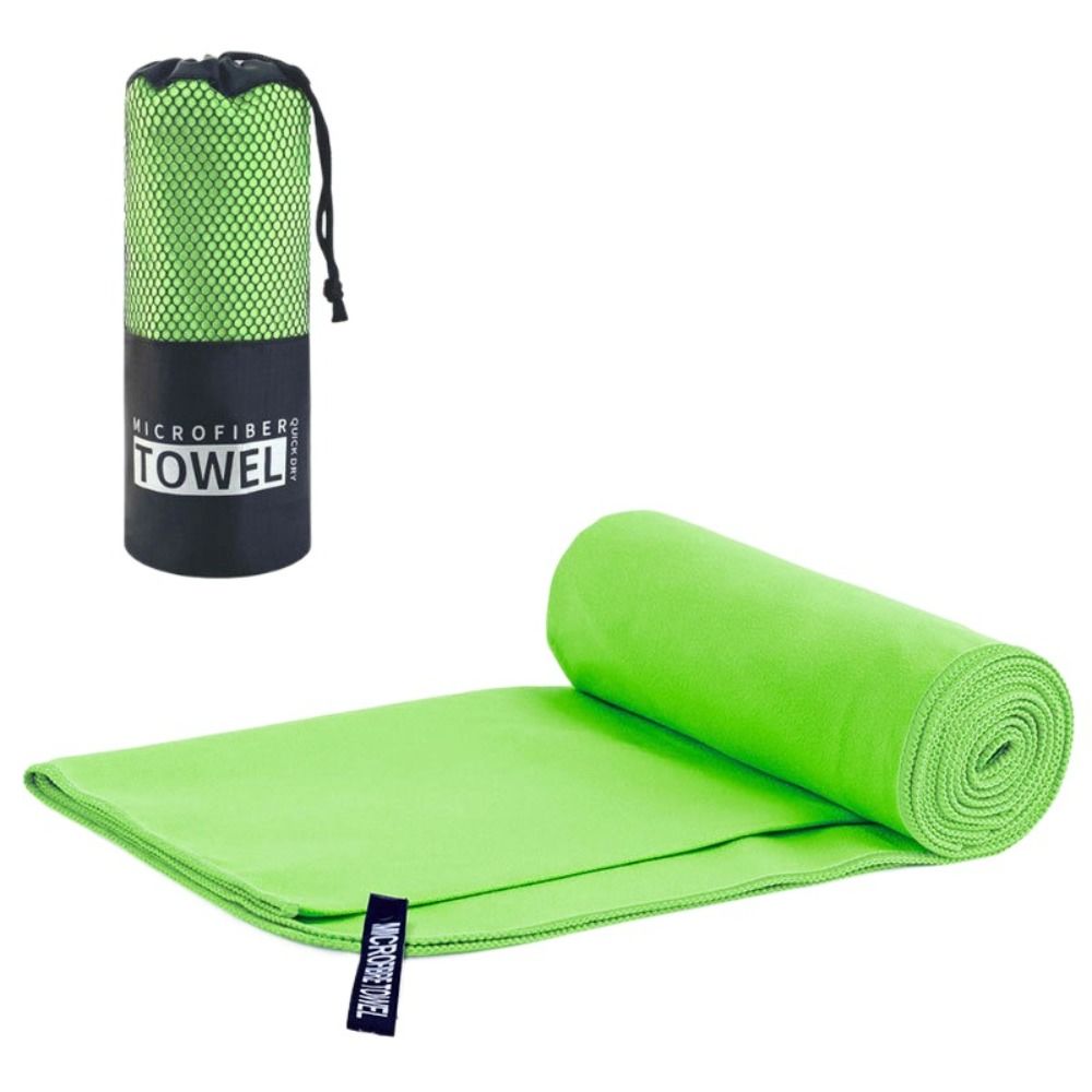 Fit-Flip Quick-Dry Light Green Microfiber Sports Towel – Soft, Lightweight & Absorbent