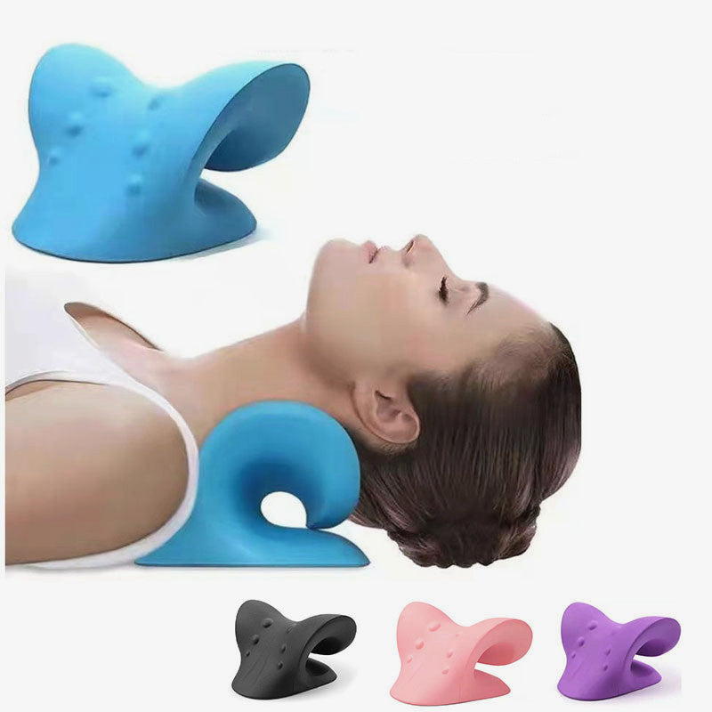 Neck and Shoulder Massager - Cervical Chiropractic Traction Device for Pain Relief and Relaxation