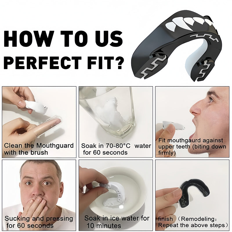 FLUID FIT️ Technology Sports Red Mouth Guard Teeth Protector