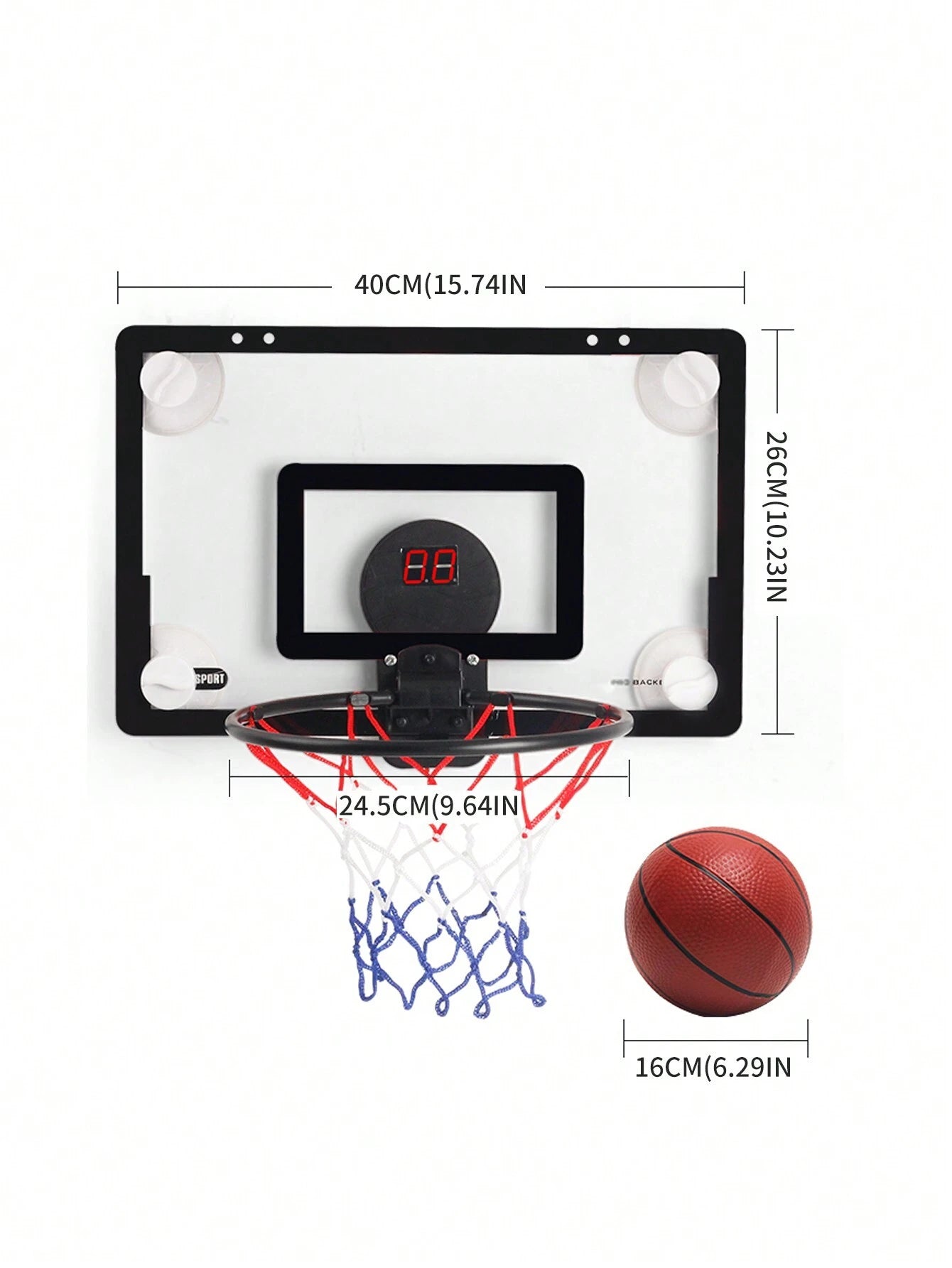 Smart Scoring Indoor/Outdoor Basketball Hoop with Ball – Beginner Friendly