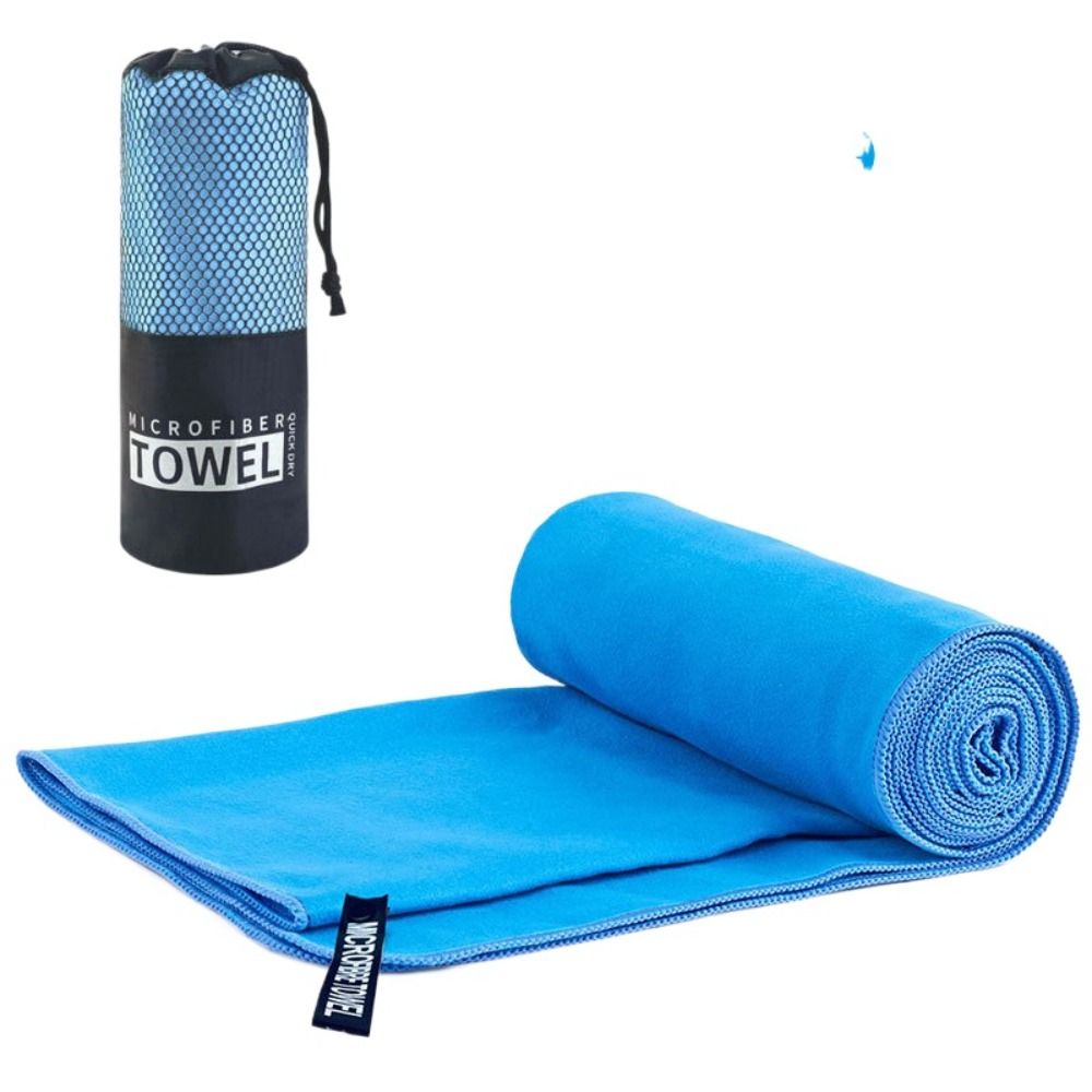 Fit-Flip Quick-Dry Blue Microfiber Sports Towel – Soft, Lightweight & Absorbent